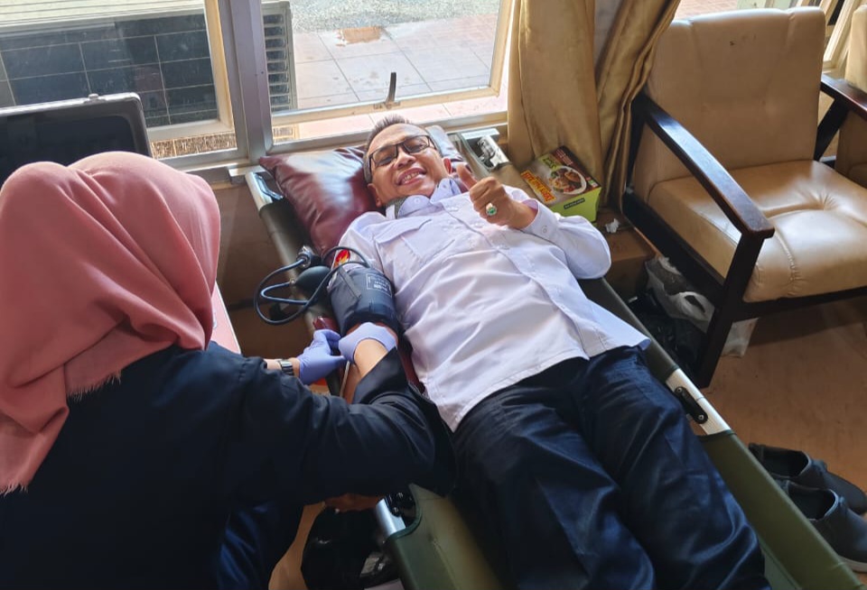 Sambut Hari Santri, PCNU Bandarlampung Gelar Donor Darah