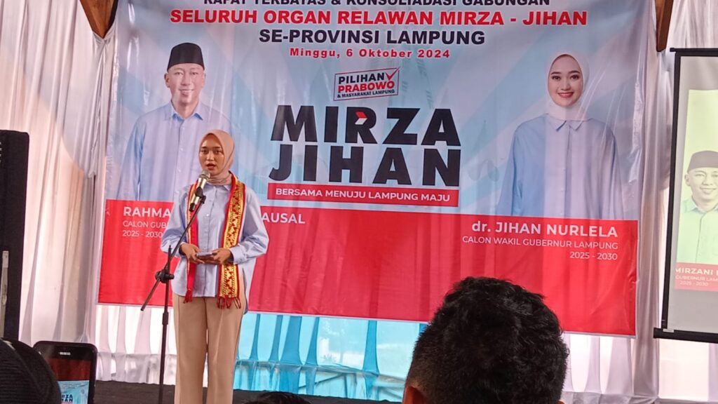 Jihan Ajak Relawan Kedepankan Kampanye Gagasan