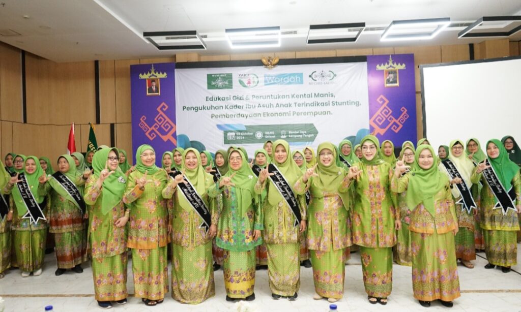 Muslimat NU Kukuhkan Ibu Asuh Stunting dan Edukasi Gizi di Lamteng