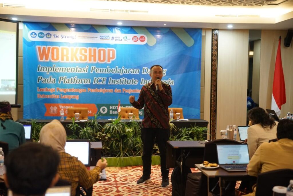 Unila Gelar Workshop Pembelajaran Daring, Gandeng ICE Institute Indonesia