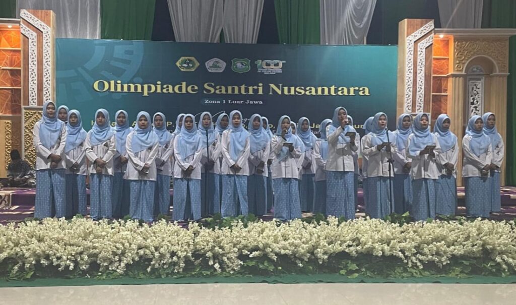 Pembukaan OSN di Darussaadah, Paduan Suara Ponpes Alfalah Menggema