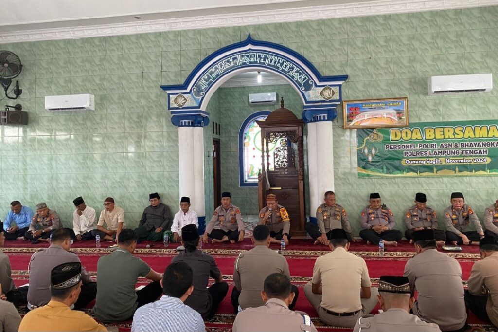 Jelang Pilkada 2024, Polres Lamteng Gelar Doa Bersama