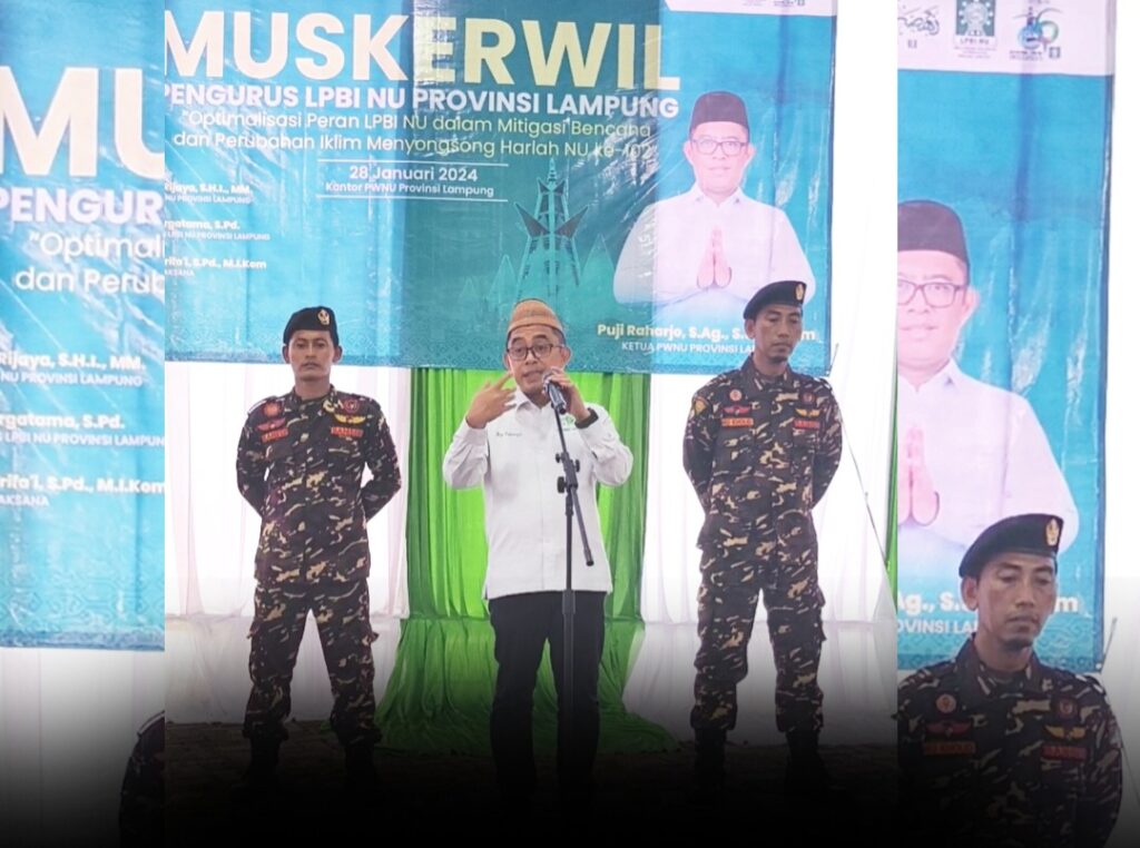 Lantik LPBINU Lampung, Ini 3 Amanah Ketua PWNU Lampung