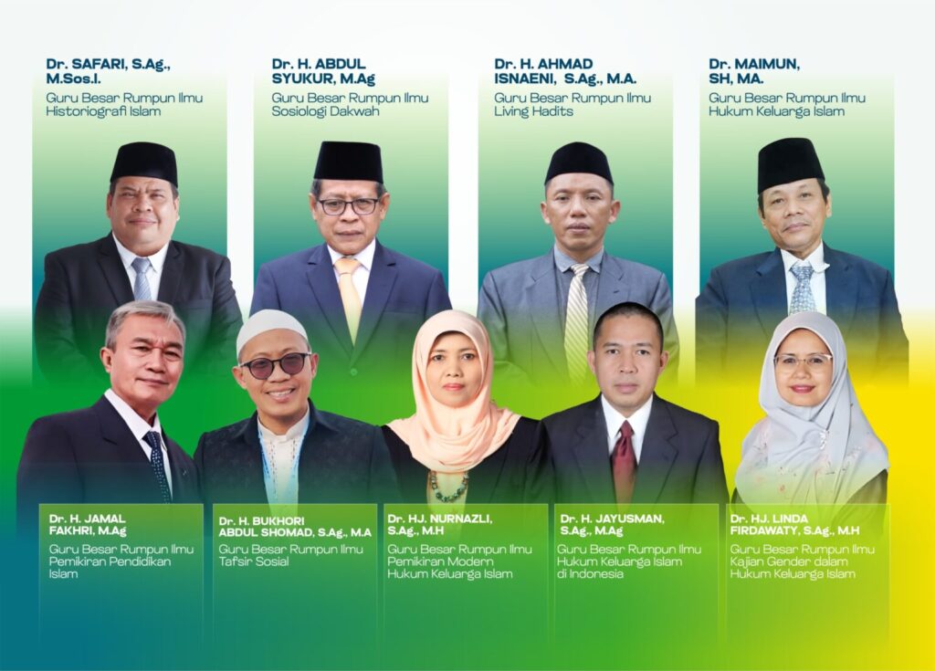 Sembilan Dosen UIN RIL Raih Gelar Guru Besar di Awal Tahun 2025