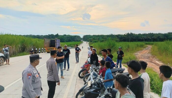 Polres Way Kanan Bubarkan Balap Liar Jelang Berbuka Puasa