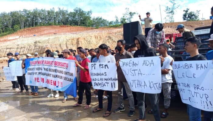 Tak Berizin, Pabrik Sawit di Way Kanan Didemo Warga