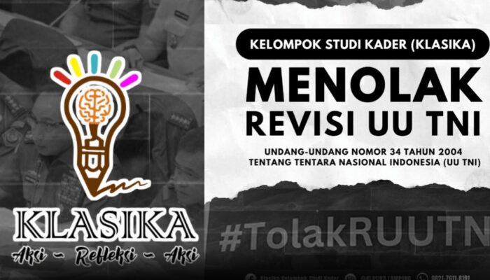Klasika Tolak Revisi UU TNI