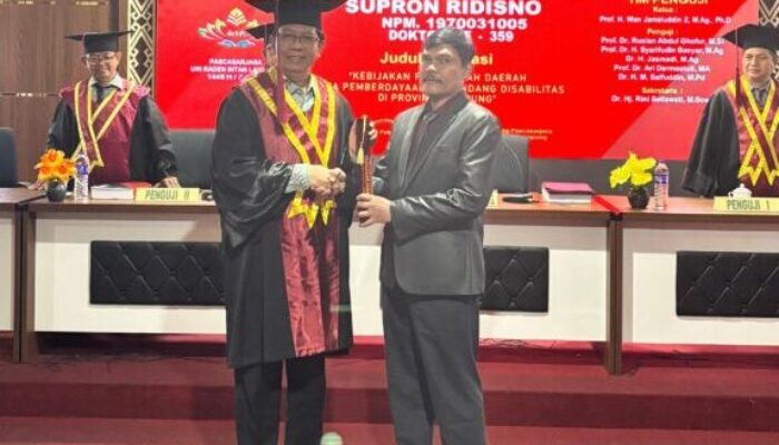 Supron Ridisno: Doktor Disabilitas Pertama UIN RIL, Bukti Inklusivitas Kampus