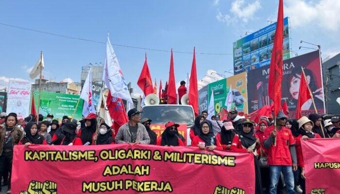 Ini Tuntutan Masa Aksi May Day di Lampung