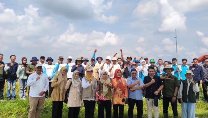 Gelar Demonstrasi Plot, Ikaperta Unila Dorong Penerapan Teknologi Padi