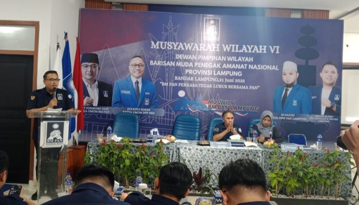 Aklamasi, Naufal Pimpin BM PAN Lampung; Fokus Tatakelola Organisasi dan Kaderisasi