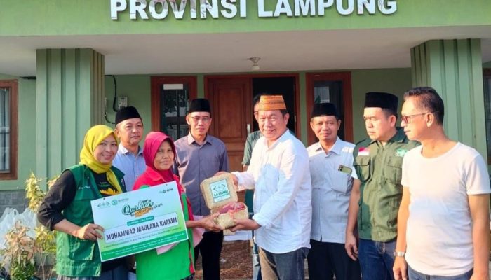 PWNU Lampung dan LAZISNU Sembelih 7 Hewan Kurban