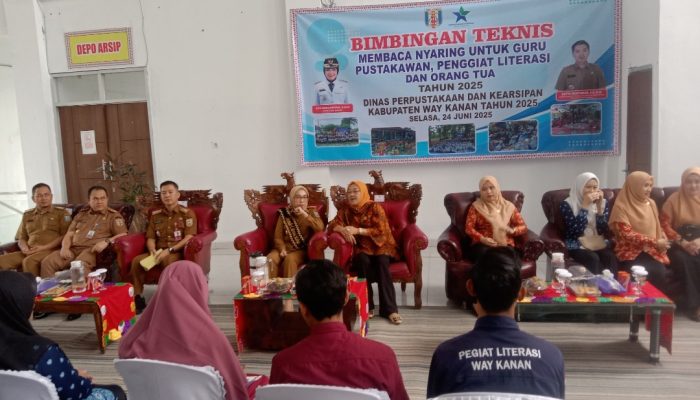 Tingkatkan Minat Baca, DPK Way Kanan Gelar Bimtek Membaca Nyaring