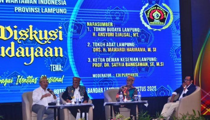 PWI Lampung Gelar Diskusi Angkat Tema Budaya Daerah sebagai Identitas Nasional