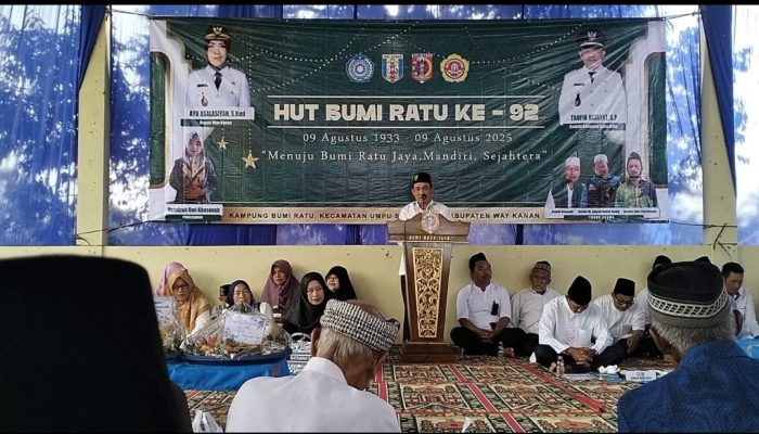 HUT Kampung Bumi Ratu ke-92, Warga Larut Dalam Istoghosah dan Doa