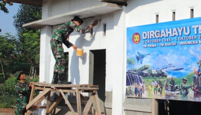 HUT ke-80 TNI: Koramil Kotabumi Percantik Rumah Ibadah