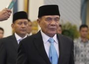 Presiden Prabowo Lantik Djamari Chaniago sebagai Menko Polkam