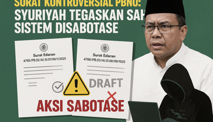 Surat Kontroversial PBNU: Syuriyah Tegaskan Sah, Sistem Disabotase