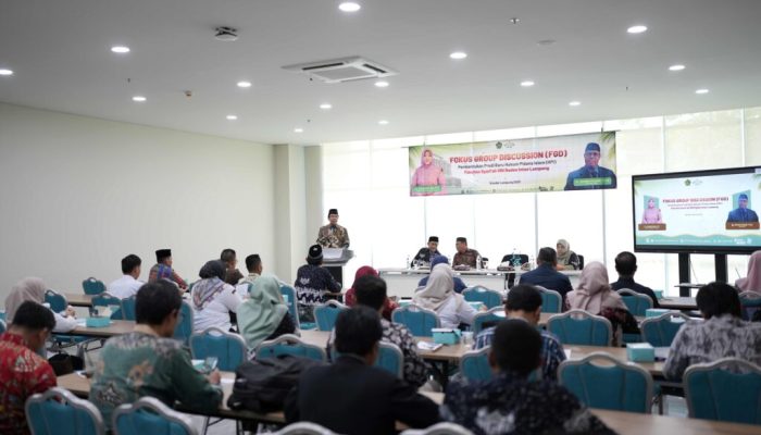 Fakultas Syariah UIN Raden Intan Lampung Gelar FGD Pembentukan Prodi Hukum Pidana Islam