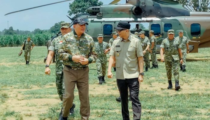 Menhan Tinjau Yonif 848, Gubernur Mirza Pastikan Ketahanan Pangan TNI di Lampung