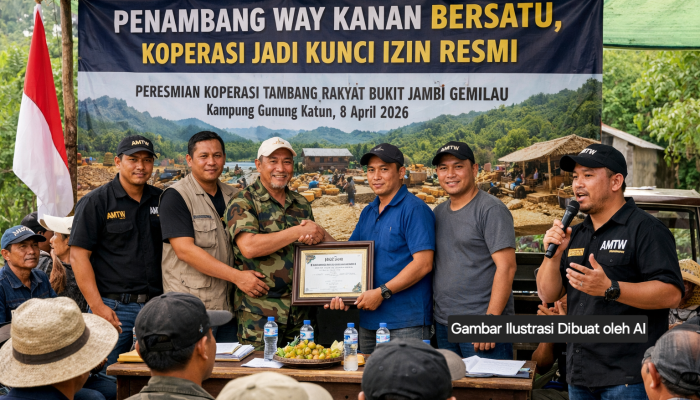 Penambang Way Kanan Bersatu, Koperasi Jadi Kunci Izin Resmi