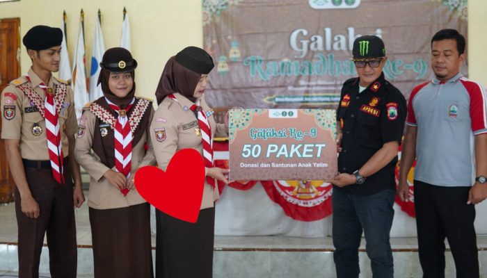 UKM Pramuka UIN RIL Gelar GALAKSI IX di Lampung Selatan, Tebar 50 Paket Sembako dan Santunan Anak Yatim