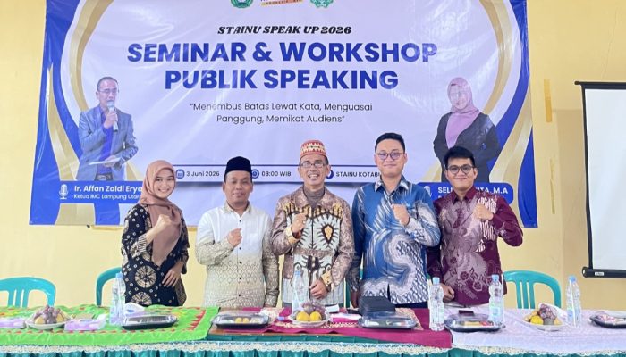 MC Senior Lampung Gembleng Mahasiswa STAI NU Jadi Public Speaker Andal